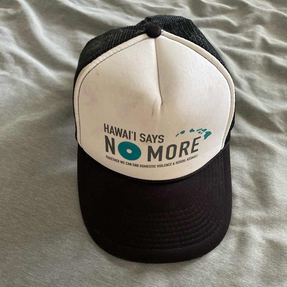 Hawai'i Says No More Black and White Trucker Hat